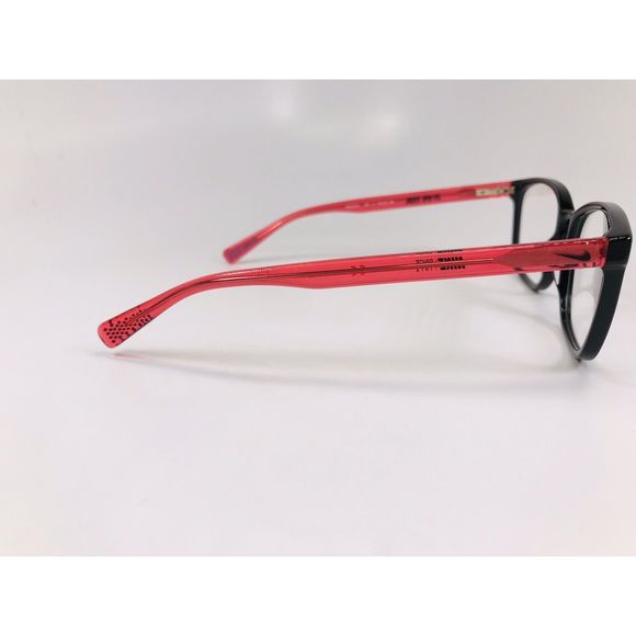 New NIKE 5016 007 Black & Red Eyeglasses 50mm with NIKE Case & Cloth - Picture 6 of 10